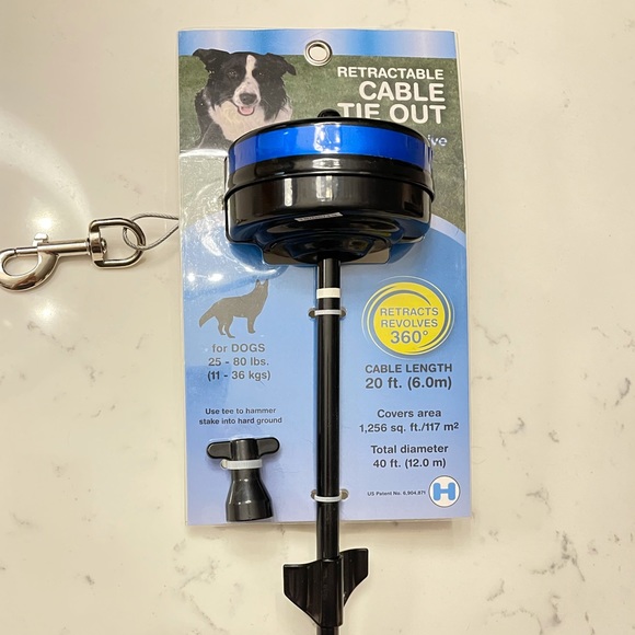 Retractable & Reflective Cable Tie Out for Dogs🐕 - Picture 2 of 5